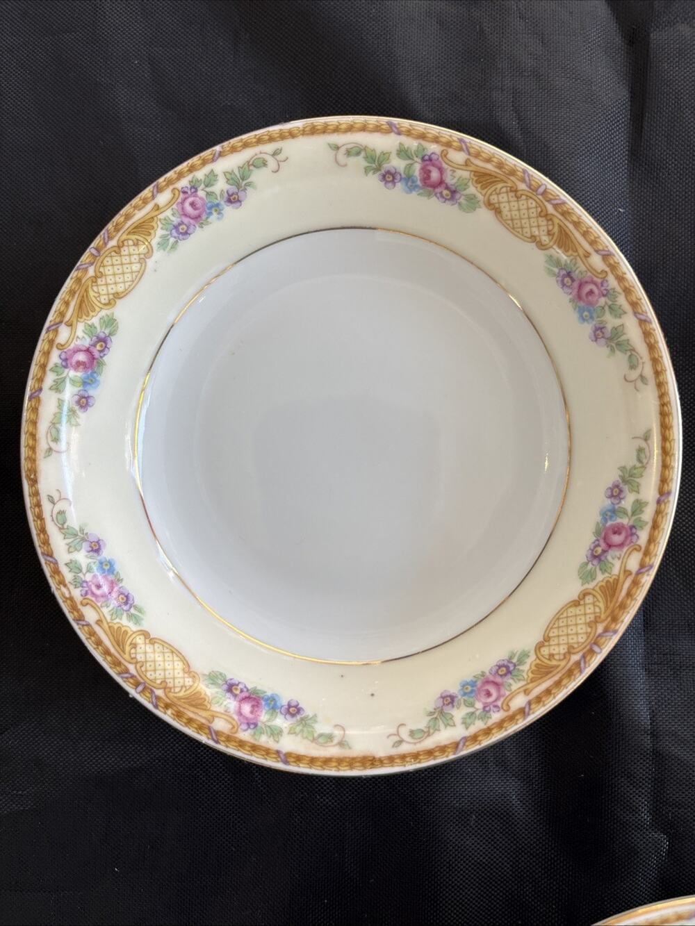 Set of 5 Vintage Epiag Czechoslovakia Porcelain Fruit Dessert Bowls Floral 121